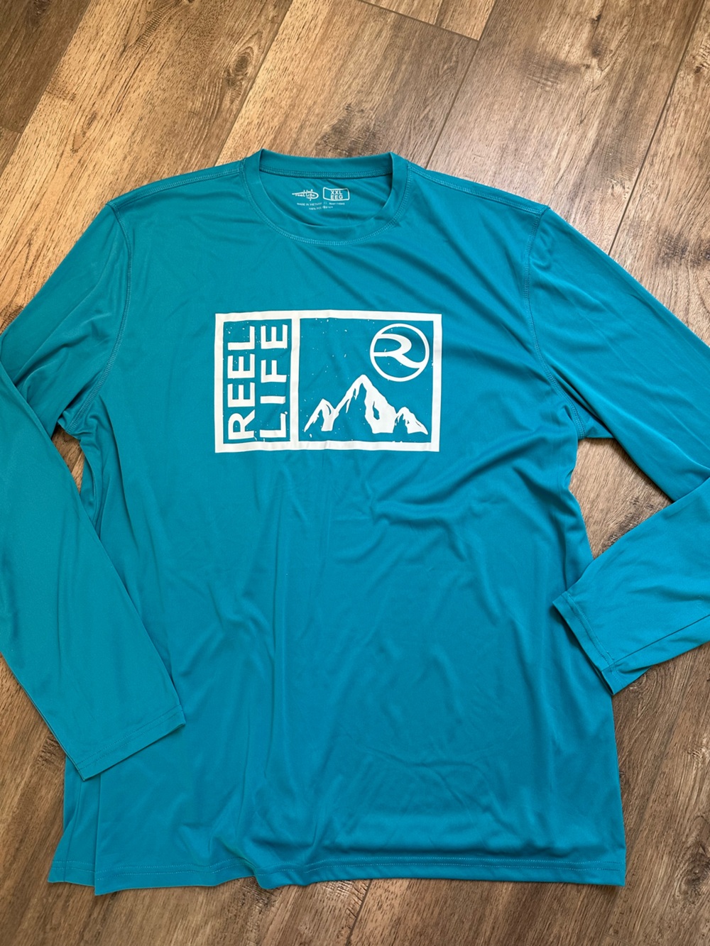 NEW! Reel Life Men's Long Sleeve UV Shirt, Sun Defender, Moisture Wicking, XXL